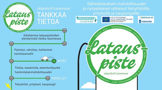 Ukipolis Oy, Latauspiste, Tankkaa tietoa. Edistämme latauspisteiden yleistymistä Vakka-Suomessa. <br/>Mitä?:Palvelut, rahoitus, tukitoimet, kartoitusmallit, tietoa, osaamista, asiantuntijuutta, hankintamahdollisuudet.<br/>Kenelle?: Taloyhtiöt, yritykset, kaupungit. 